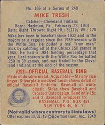 Mike Tresh back