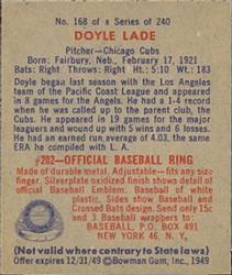 Doyle Lade back
