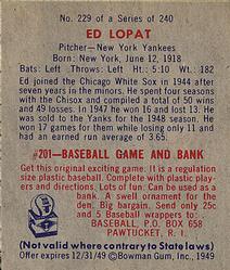 Ed Lopat back