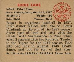Eddie Lake back