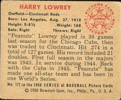 Harry Lowrey back