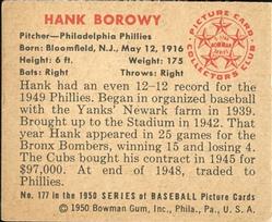 Hank Borowy back