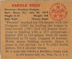 Harold Reese back