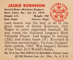 Jackie Robinson back