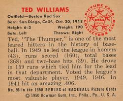 Ted Williams back