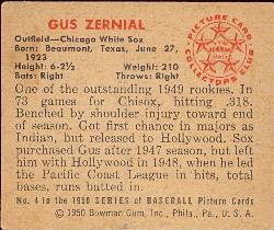 Gus Zernial back