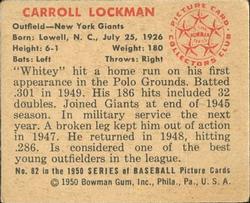 Carroll Lockman back
