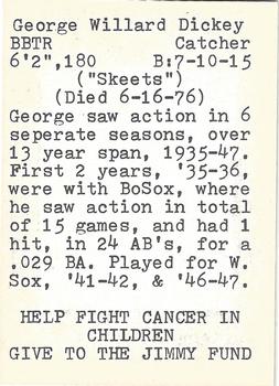 George Dickey back