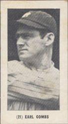Game Backs Strip 21 Earle Combs #W502