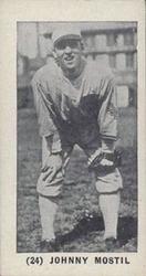 Game Backs Strip 24 Johnny Mostil #W502