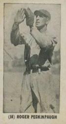 Game Backs Strip 56 Roger Peckinpaugh #W502