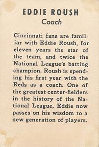 Eddie Roush back