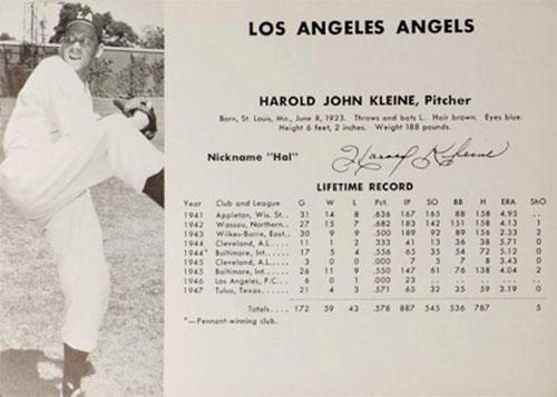 Harold John Kleine #NNO