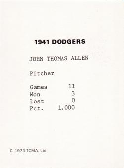 John Allen back
