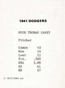 Hugh Casey back