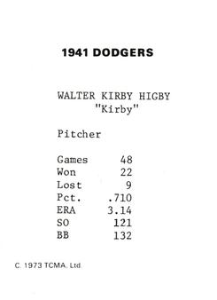 Kirby Higbe back