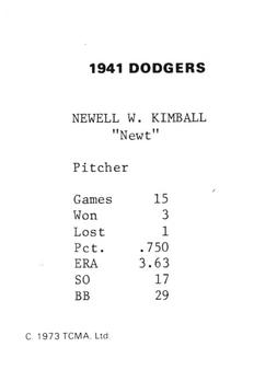 Newt Kimball back