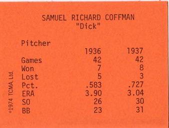 Dick Coffman back
