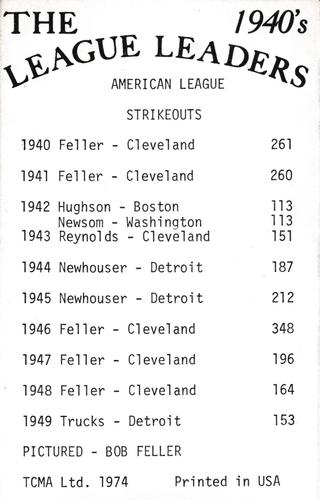 Bob Feller back