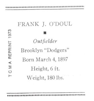 Frank O'Doul back