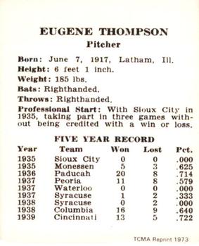 Eugene Thompson back