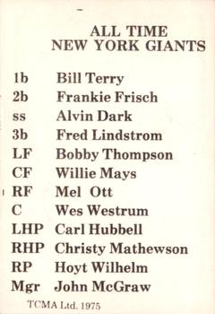 Willie Mays back