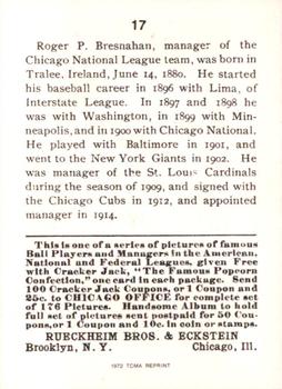 Roger Bresnahan back