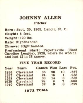 Johnny Allen back