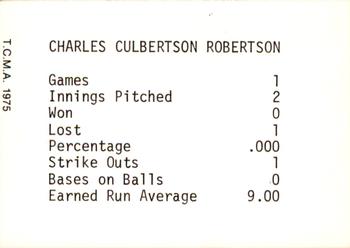 Charlie Robertson back
