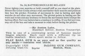 Goose Goslin back