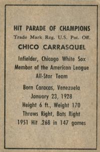 Chico Carrasquel back