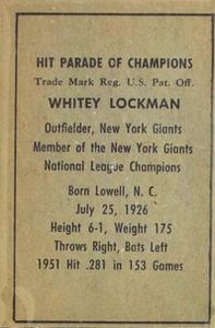 Whitey Lockman back