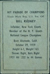 Bill Rigney back