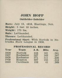 John Hopp back