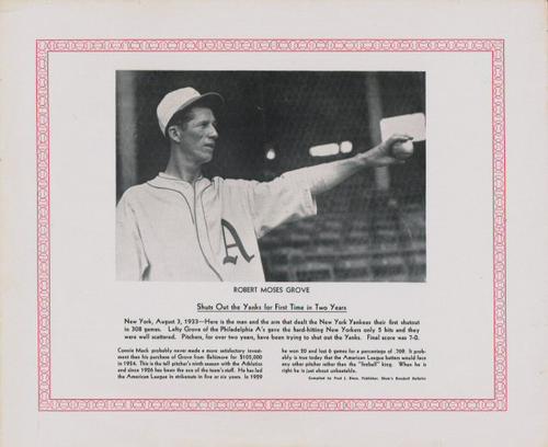Lefty Grove #NNO