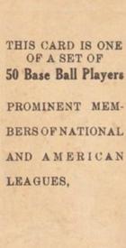 Set of 50 NNO Heinie Zimmerman back