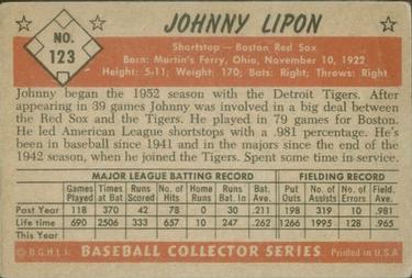 Johnny Lipon back