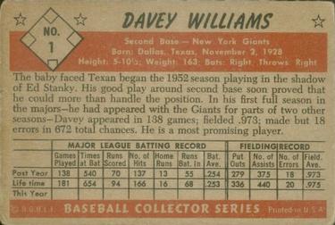 Davey Williams back