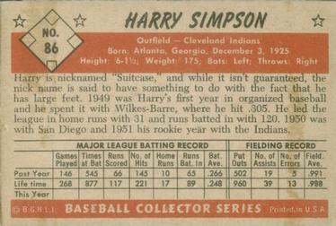 Harry Simpson back