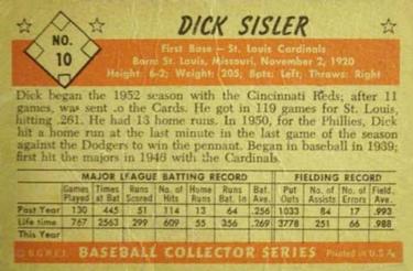 Dick Sisler back