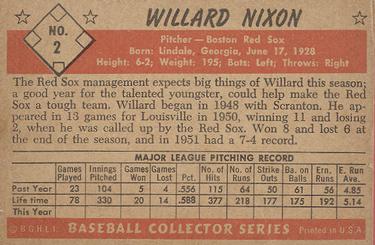Willard Nixon back