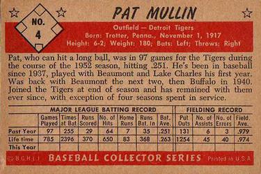Pat Mullin back