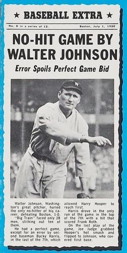 Walter Johnson #6
