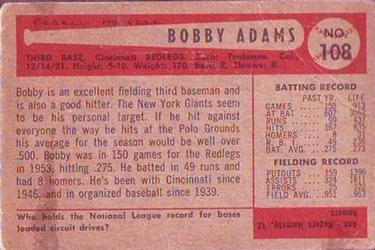 Bobby Adams back