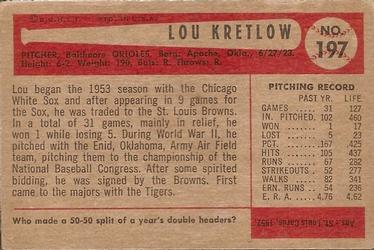 Lou Kretlow back