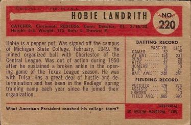 Hobie Landrith back