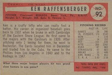 Ken Raffensberger back