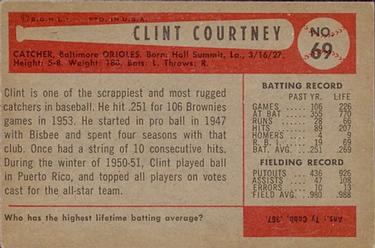 Clint Courtney back