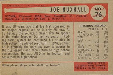 Joe Nuxhall back