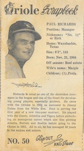 Paul Richards #50